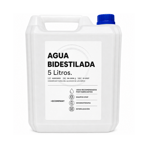 Bidón de Agua Bidestilada para equipos Médicos