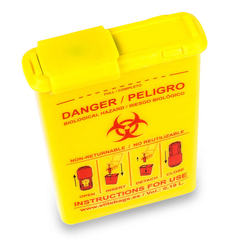 Contenedor de desechos cortopunzantes de bolsillo - CONBIO