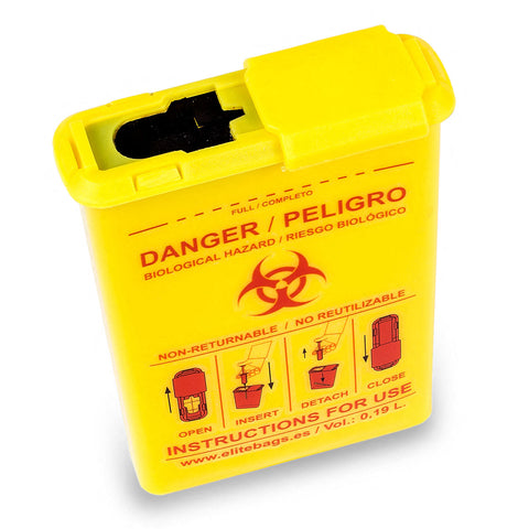 Contenedor de desechos cortopunzantes de bolsillo - CONBIO