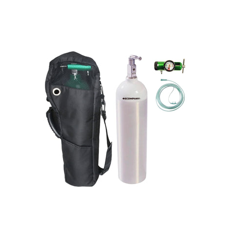 Kit de Oxígeno Medicinal Portátil de 425 Litros - Con Regulador Adulto