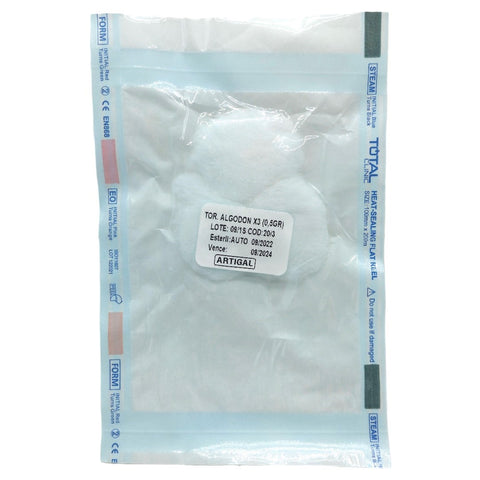 Tórulas de algodón estériles - Pack de 100 envases