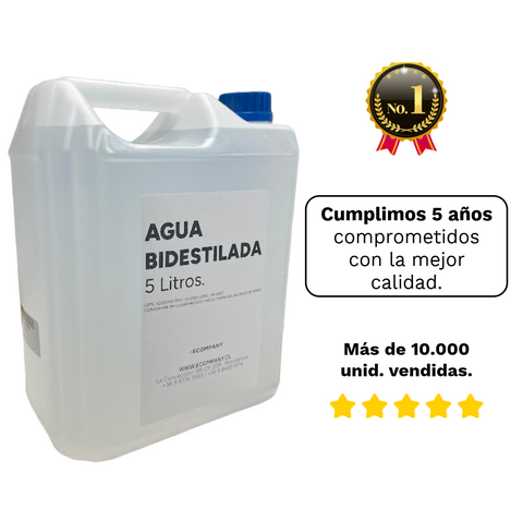 Agua calidad Bidestilada - Para equipos médicos
