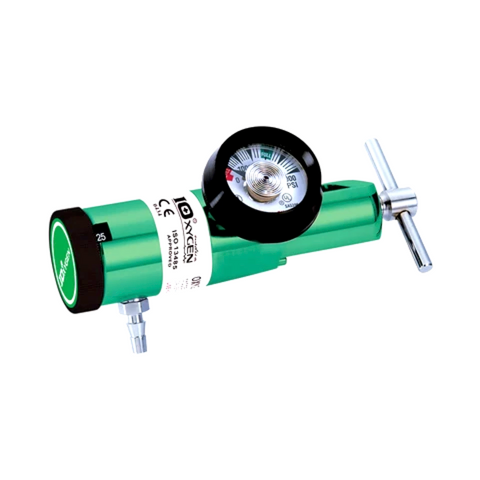 Regulador de oxigeno medicinal compacto