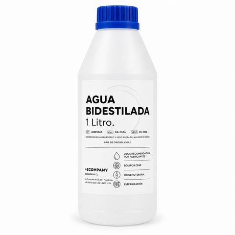 Agua Bidestilada de 1 Litro