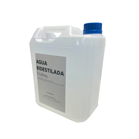 Bidon de 5 Litros de Agua Bidestilada 