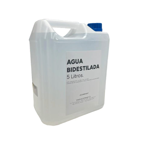 Bidon de 5 Litros de Agua Bidestilada 