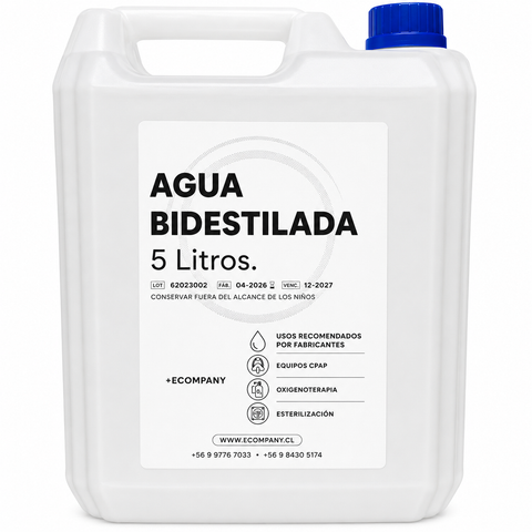 Agua calidad Bidestilada - Para equipos médicos
