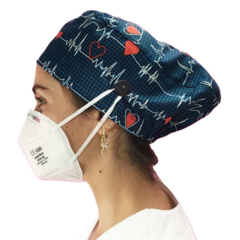 Gorro Clínico FLUTTER MARINO