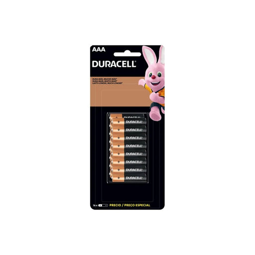 Pilas Duracell alcalinas AAA Pack de 16 unidades