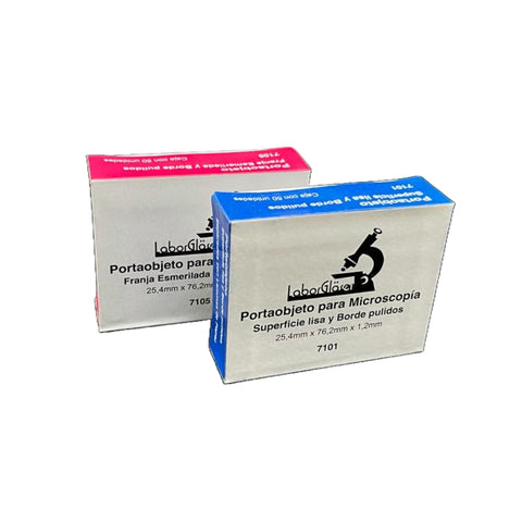 Portaobjetos para Microscopía - caja de 50 unidades