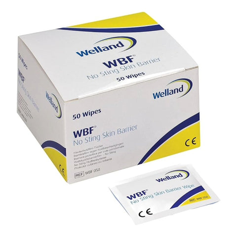Caja de protectores de piel Welland WBF sin alcohol