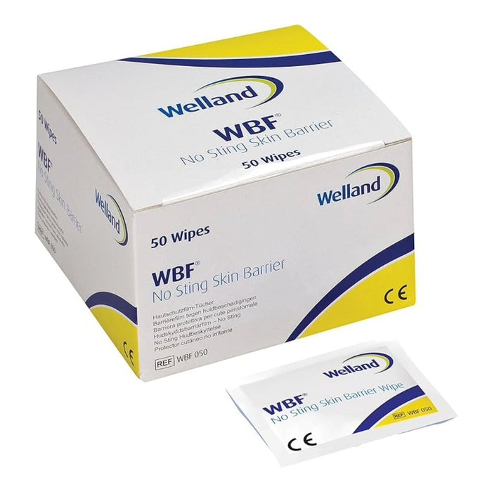 Caja de protectores de piel Welland WBF sin alcohol